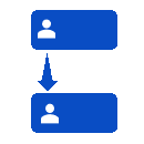 Viene visualizzata un'icona che simboleggia un workflow.